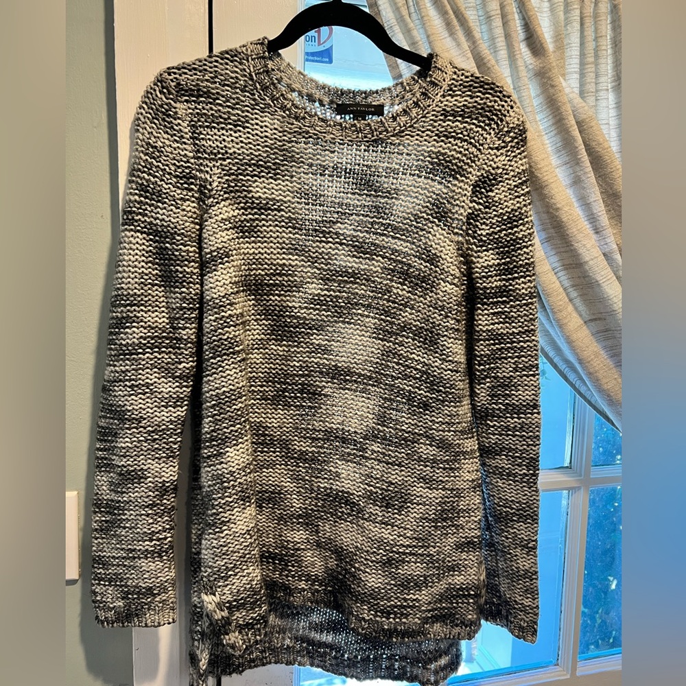 Grey Ann Taylor knit sweater